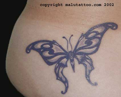 Color Tattoo Butterfly
