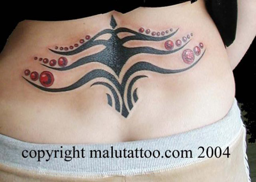 Tribal Tattoo Lower Back 2